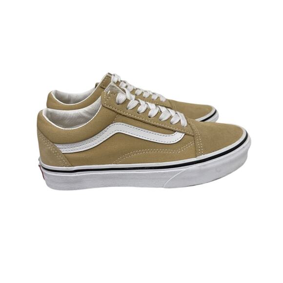 Vans Other - VANS Shoes Classic Canvas Old Skool Low Top Tan Sneakers Size Youth 3.5
